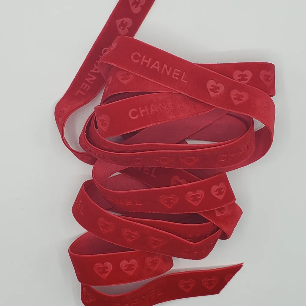 Chanel Red Ribbon 100 inches